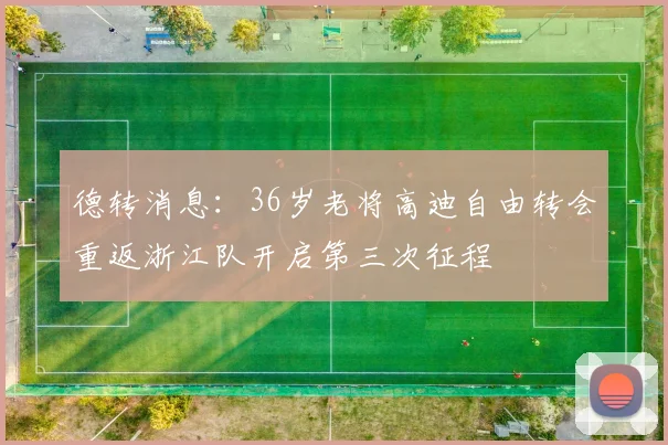 德转消息：36岁老将高迪自由转会重返浙江队开启第三次征程
